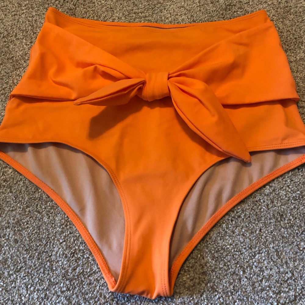 Orange Kortni Jeane small tie bottoms